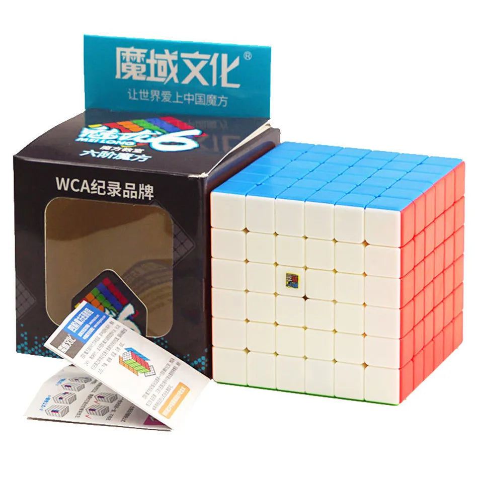 MOYU Speedcube Meilong Magic Cube Stickerless 4x4 5x5 6x6 7x7 8x8  Speed Puzzle Cubes Toys Gift