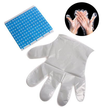 200PCS Paraffin Wax Bath Liners Plastic Hand And Foot Bags Spa Foot Hands Care Bags Plastic Socks Gloves