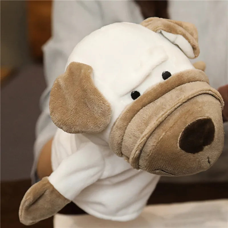 Stuffed Plush Animals Toys Hand Finger Story Puppet Kawaii Dolls Educational Baby Toys Lion Elephant Bunny Monkey Children GIft