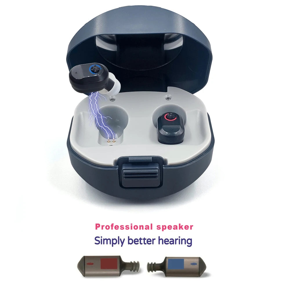 NEWEST Rechargeable Hearing Aid Digital  Hearing Aids Sound Amplifier Portable Deaf Elderly Dropshipping Free Shipping