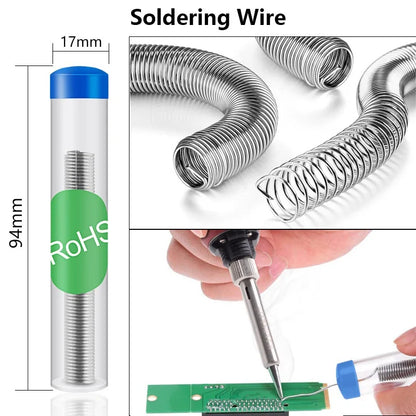 Handskit 90W Digital Electrical Soldering Iron kit Thermal Control Soldering Iron with 4 Wire Core and 5 Tip Welding Tools EU US