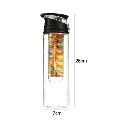 28oz Infuser Sport Water Bottle Fruit Filter Cup Fruit Infuser Water Bottle With Flip-Top Handle Healthy Hydration Reusable