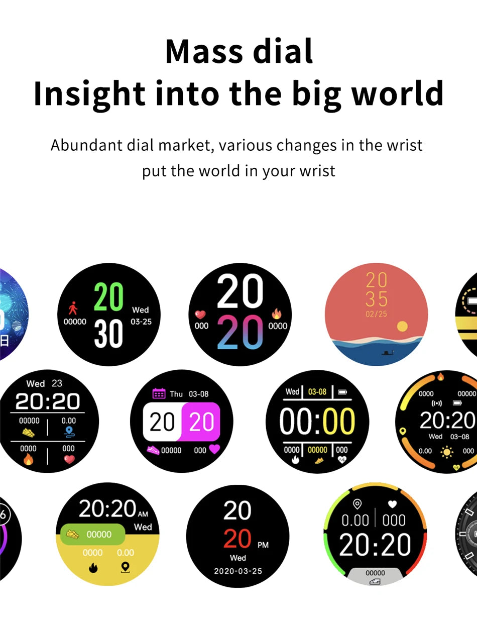 LIGE 2025 Nowy inteligentny zegarek męski, pełnoekranowy dotykowy sportowy zegarek fitness, wodoodporny IP67 Bluetooth dla Androida i iOS smartwatch Mężczyźni+pudełko