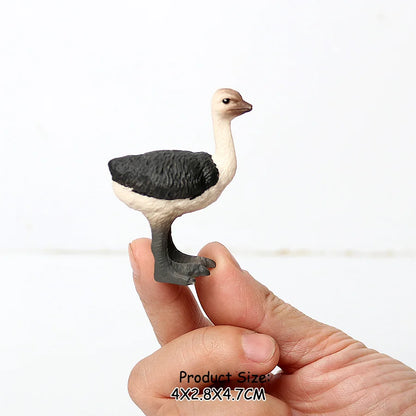 Simulated Bald Eagle Owl pelican Parrot Swan Birds Hand Painted Model Toy Figurine for Kids' Collection Science Educational Toys
