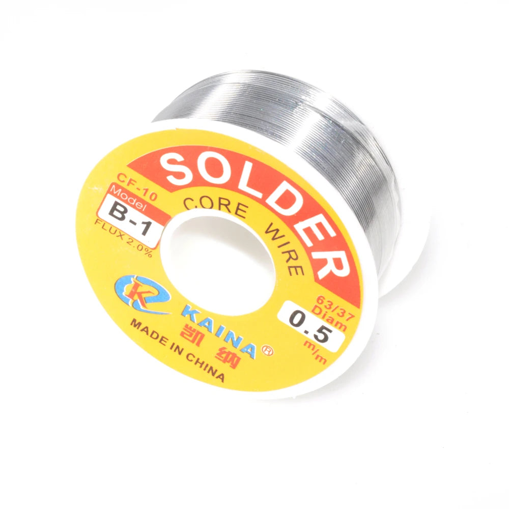 100G Rosin Solder Wire Tin B-1 63/37 CF-10 Flux 2.0% 0.5/0.6/0.8/1.0/1.2/1.5/2.0mm Welding Soldering Iron Cord Reel