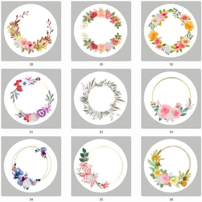 2-7cm Custom Stickers Customized Logos Wedding Birthdays Baptism Stickers Personality Labels Design Own Baking Gift Bag Sticker