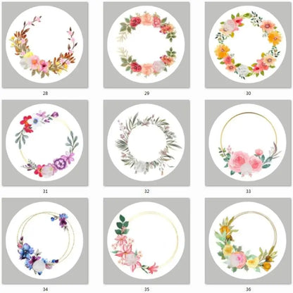 2-7cm Custom Stickers Customized Logos Wedding Birthdays Baptism Stickers Personality Labels Design Own Baking Gift Bag Sticker