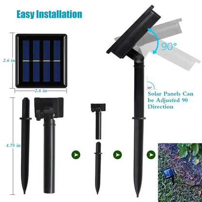 LED Solar Pond Spotlights IP68 Waterproof Outdoor Garden Landscape Fountain Lights for Lawn Lighting Decor