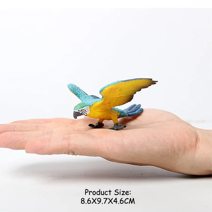 Simulated Bald Eagle Owl pelican Parrot Swan Birds Hand Painted Model Toy Figurine for Kids' Collection Science Educational Toys