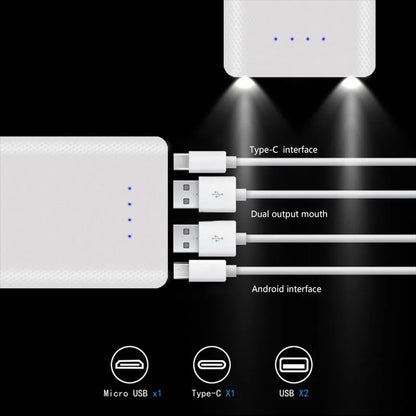 Welding Free 10*18650 Battery Storage Box 2 USB Power Bank Case 5/12V DIY Shell 18650 Battery Holder Case PD QC 3.0 Quick Charge