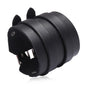 KOTik 2024 New Fashion Genuine Leather Wide Cuff Bangles Punk Vintage Three Layers Wide Black Brown Men Jewelry Bracelets