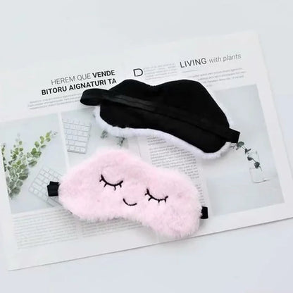 Cartoon Sleeping Eye Mask Plush Eye Shade Cover Eyeshade Cloud Eye Cover Eyepatch Nap Health Eye Cover