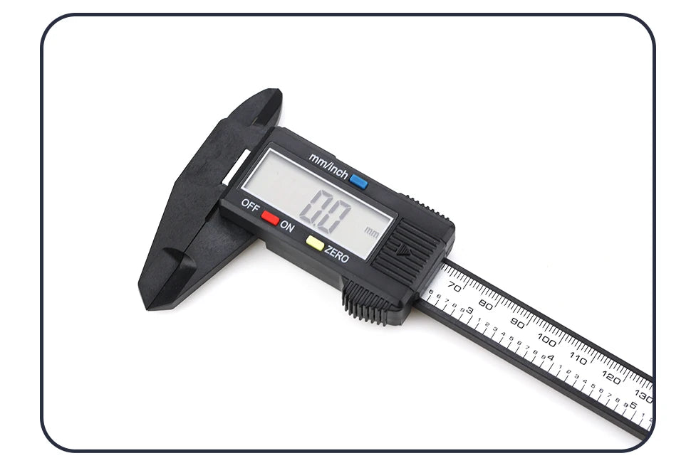 Electronic Pachometer Digital Caliper Vernier Calipers Micrometer Ruler Carbon Fibre Plastic Gauge Measuring Tools Instrument