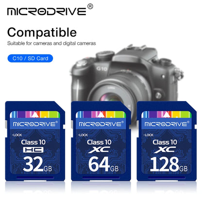 Standard SD Card  64GB 128GB 256GB SDHC/XC 16GB 32GB Normal Full Size Flash SD Memory Card High Speed for Camera