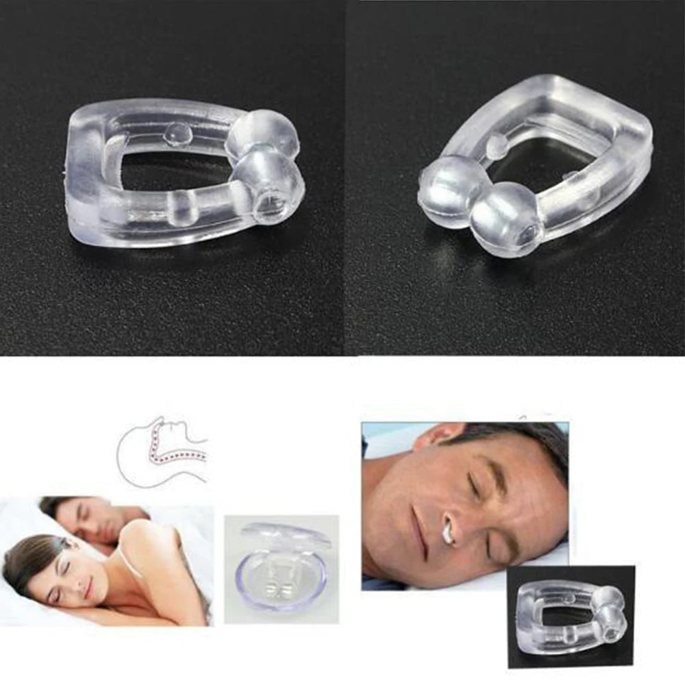 Anti Snoring Device Nose Clip vent blocker Silicone Snore Stop ring silent snore sleep Aid Night Sleeping Apnea Guard Night