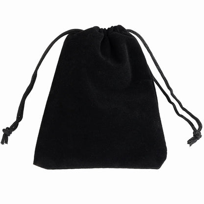 25/50pcs/Lot Golden Color Edge Velvet Jewelry Gift Bag 5x7 7x9 9x12cm Drawstring Wedding Display Sweets Packing Bag Wholesale