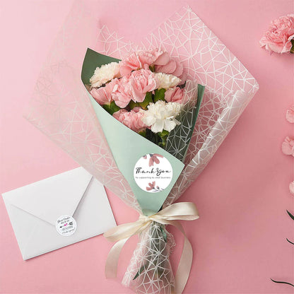 500pcs 1.5 Inch "Thank You For Your Order" Kraft Paper Sticker  Envelope Seal Label For DIY Biscuit / Candy Packaging Sticker
