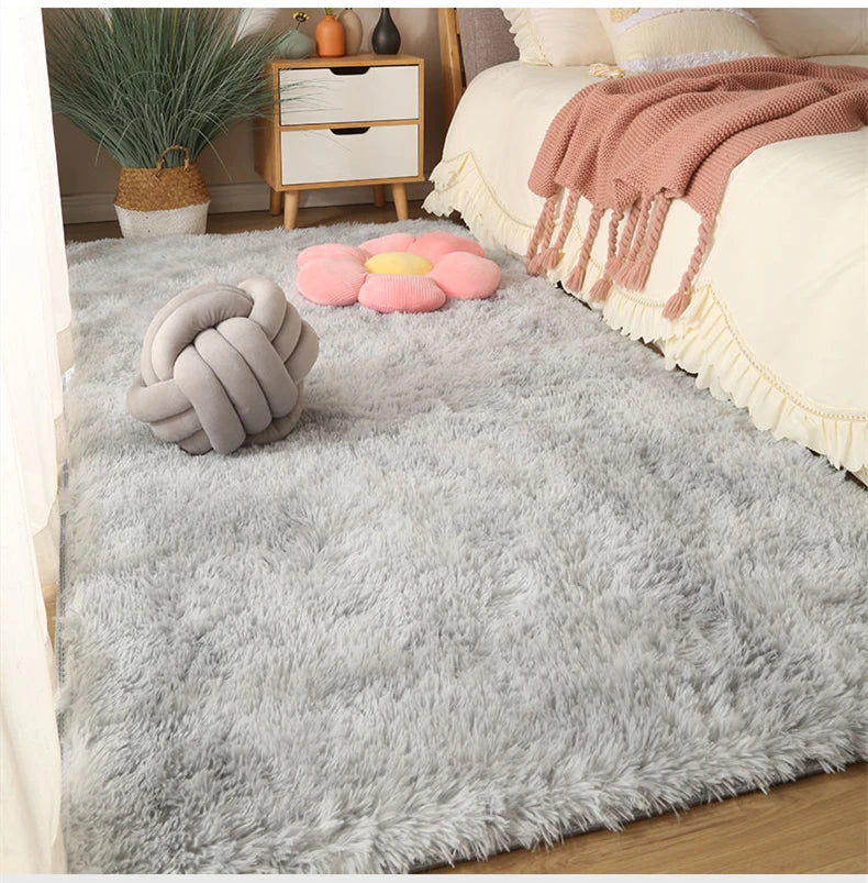 Washable Long Hair Carpet Living Room Coffee Table Fluffy Large Rugs 160x230 Girl Bedroom Thick Carpets In Door Non-slip Mats