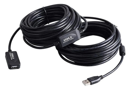 3M 5M 10M 15M 20M 25M 30M USB 2.0 Extension Cable Male to Female Active Repeater Wireless Network Card Extender USB Adapter Cord