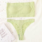 Women Strapless Bra And Panties Set Push Up Bra High Waist Thong  Seamless Underwear Sexy Tube Bra Female Sexy Lingerie Set