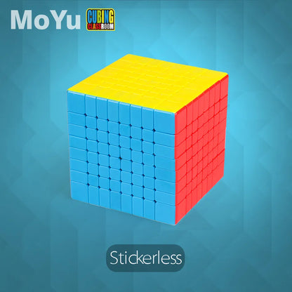 MOYU Speedcube Meilong Magic Cube Stickerless 4x4 5x5 6x6 7x7 8x8  Speed Puzzle Cubes Toys Gift