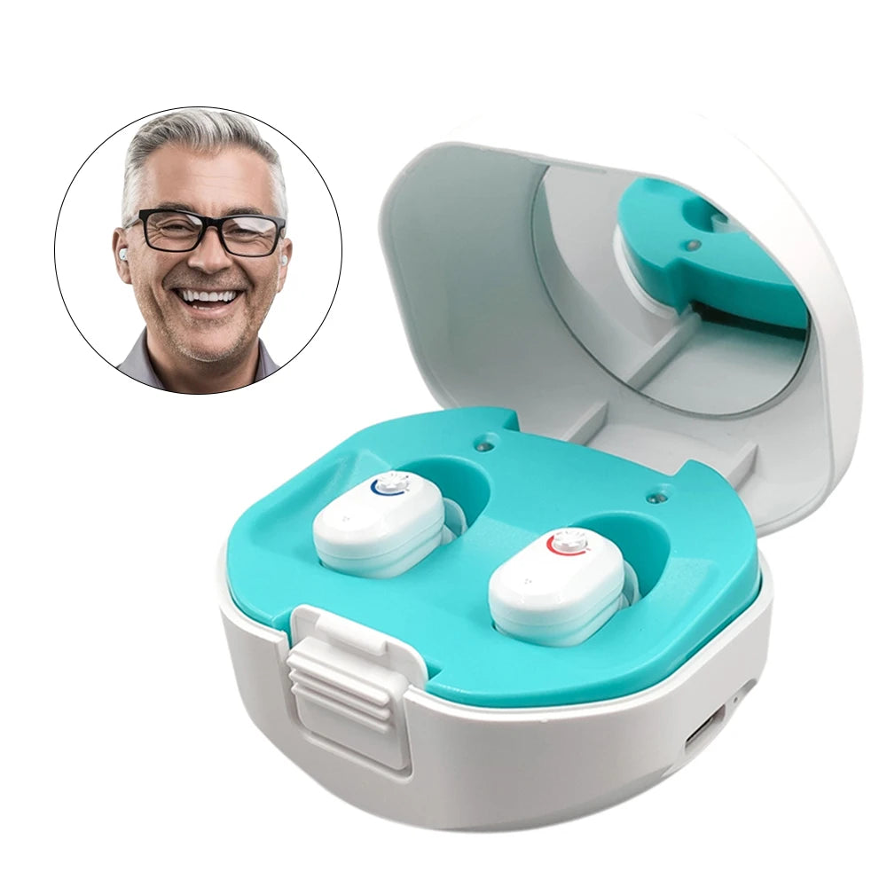 NEWEST Rechargeable Hearing Aid Digital  Hearing Aids Sound Amplifier Portable Deaf Elderly Dropshipping Free Shipping