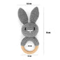 Baby Crochet Animal Rattle Wooden Toys for Children BPA Free Wood Rattle Baby Teether Stroller Game Educational Toy Newborn Gift
