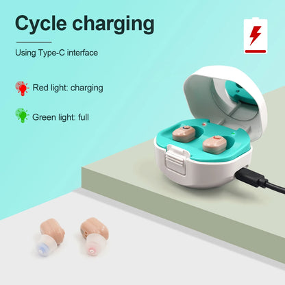 NEWEST Rechargeable Hearing Aid Digital  Hearing Aids Sound Amplifier Portable Deaf Elderly Dropshipping Free Shipping