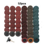 35/46/52PCS 2"Abrasive Disc Sanding Discs Roll Lock Surface Conditioning Discs R-Type Quick Change Disc with1 Disc Pad Holder