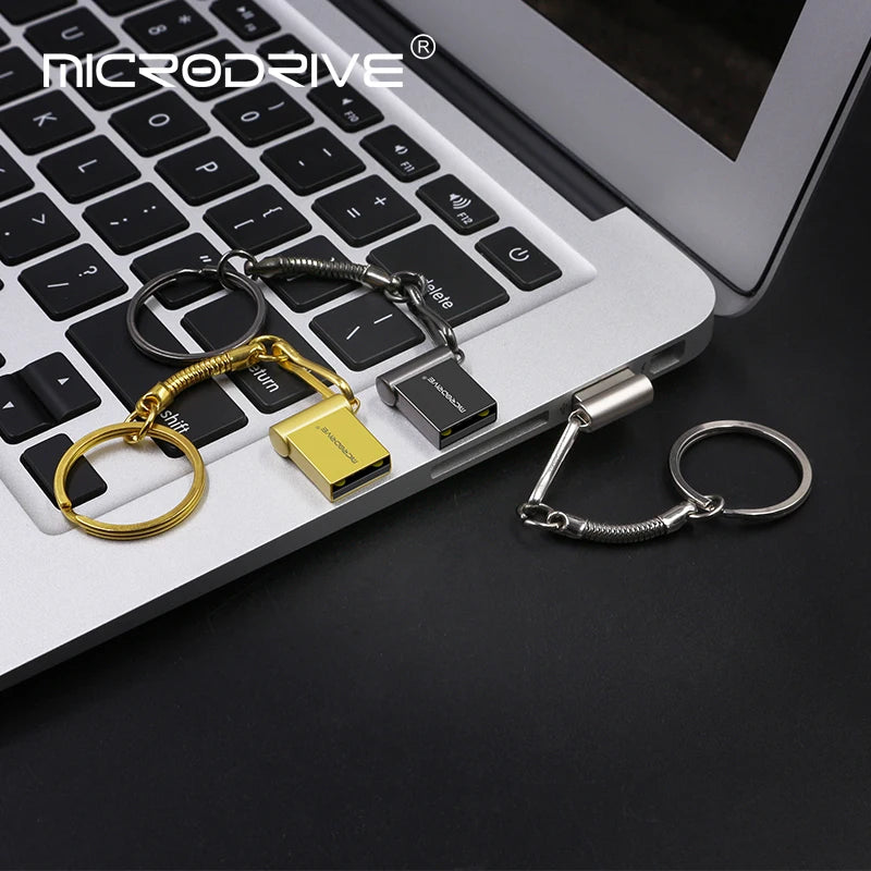 Metal Super Mini USB 2.0 4GB 8GB 16GB 32GB 64GB USB Flash Drive 128GB Pendrive 16GB Pen Drive U Disk Flash Memory