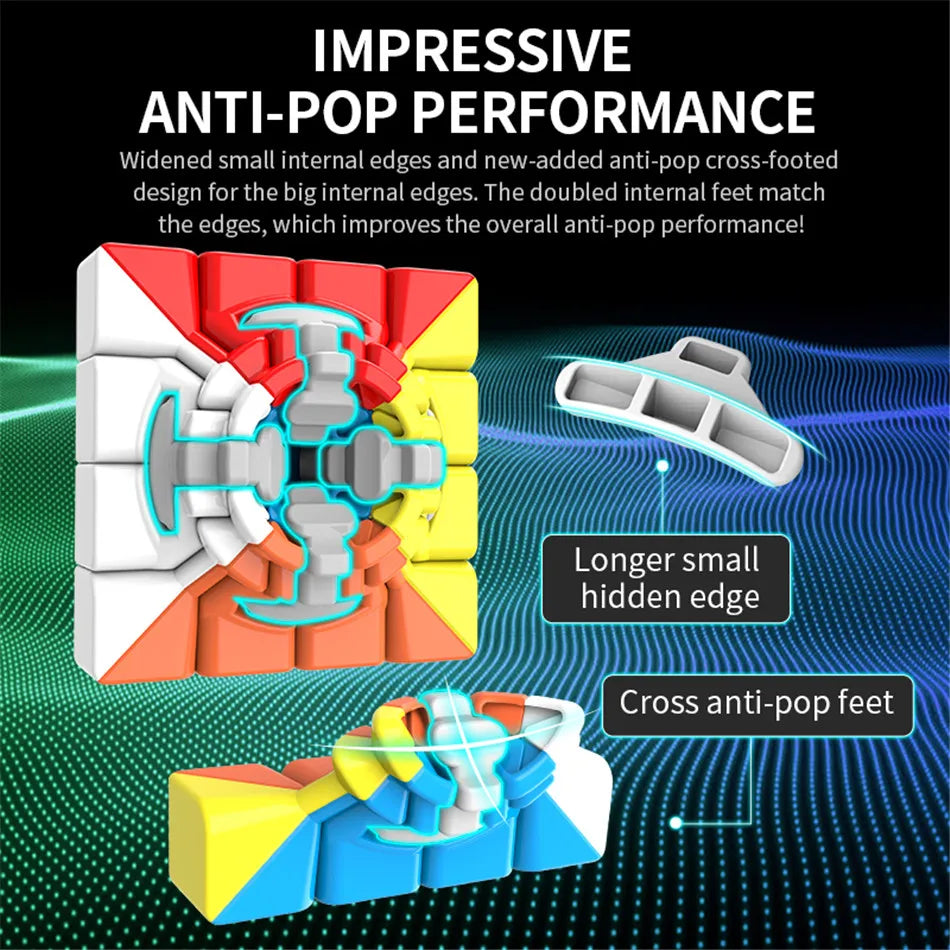 MOYU Speedcube Meilong Magic Cube Stickerless 4x4 5x5 6x6 7x7 8x8  Speed Puzzle Cubes Toys Gift