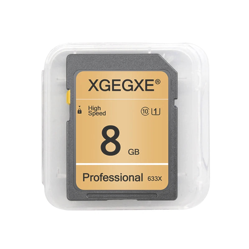 XGEGXE SD Card 32GB Class 10 High Speed 633x Video Card 4GB 8GB 16GB UHS-1 Professinonal Flash Memory Card for Camera Laptop
