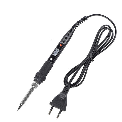 JCD Soldering iron kit adjustable temperature 220V 80W LCD solder welding tools Ceramic heater soldering tips Desoldering Pump