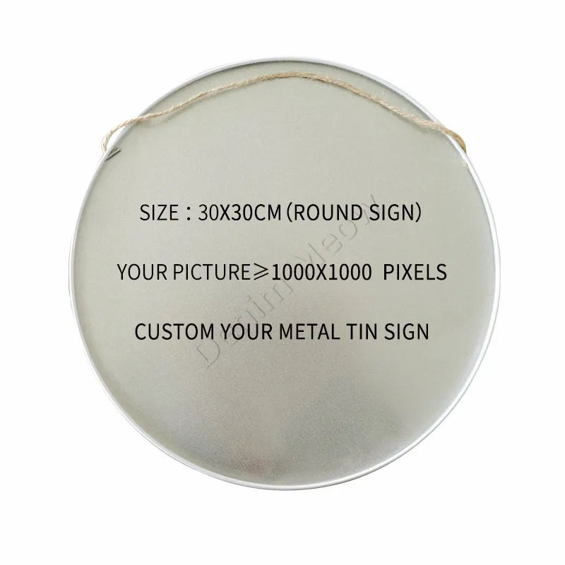 Custom Metal Tin Signs Retro Plaque Home Decor Iron Wall Art Poster Personalized Text Plates Street Sign 20x30cm/15x30cm/30x30cm