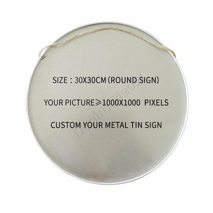 Custom Metal Tin Signs Retro Plaque Home Decor Iron Wall Art Poster Personalized Text Plates Street Sign 20x30cm/15x30cm/30x30cm