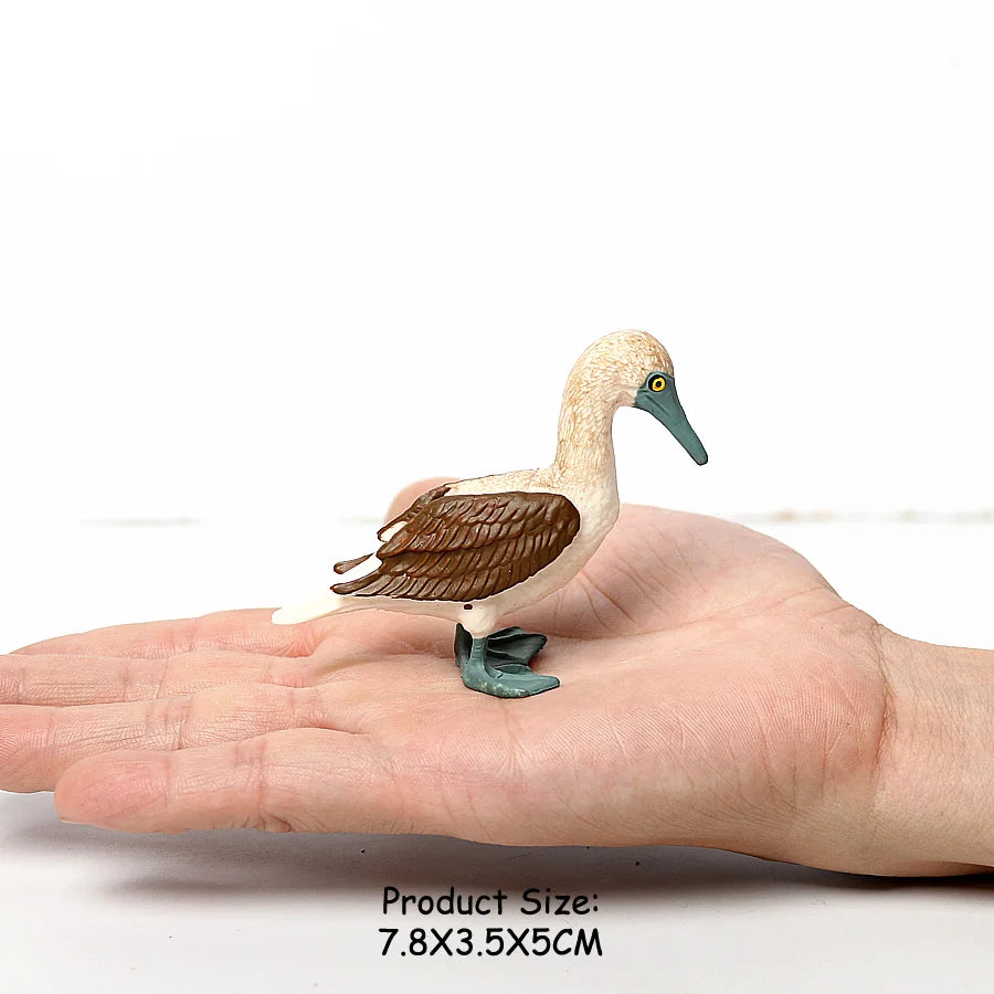 Simulated Bald Eagle Owl pelican Parrot Swan Birds Hand Painted Model Toy Figurine for Kids' Collection Science Educational Toys