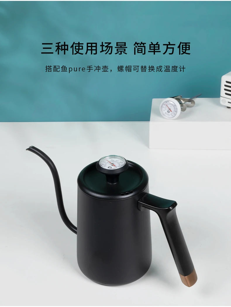 TIMEMORE Stainless Steel Coffee Temperature Meter Probe Thermometer Coffee Pot Milk Frothing Jug Cafe Kitchen Measuring Tools