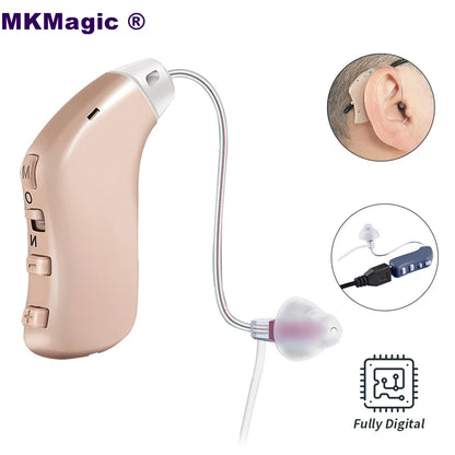 20 Channel Best Digital Hearing Aids Rechargeable Hearing Aid Mini Sound Amplifier Elderly High Power Noise Reduction audifonos