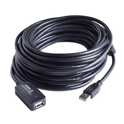 3M 5M 10M 15M 20M 25M 30M USB 2.0 Extension Cable Male to Female Active Repeater Wireless Network Card Extender USB Adapter Cord