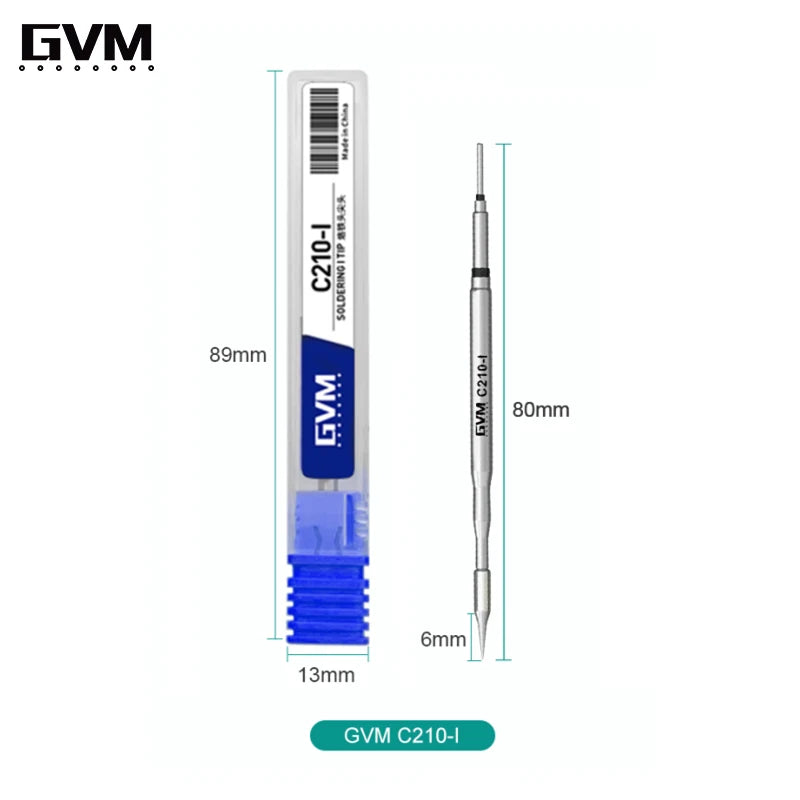 GVM C210 Series Integrated Soldering Iron Tips and Heating Core Efficient Heat Conduction Temperature Recovery for GVM T210