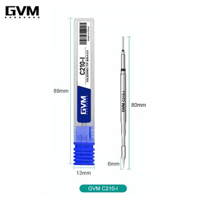 GVM C210 Series Integrated Soldering Iron Tips and Heating Core Efficient Heat Conduction Temperature Recovery for GVM T210