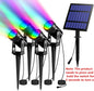 Solar Powered Spotlight IP65 Solar LED Light Outdoor Landscape Yard Garden Tree Separately Lamp Aluminum Anti Rust Solar Lamp