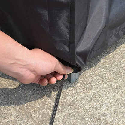 75 Sizes  Furniture Waterproof  Cover For Rattan Table Cube Chair Sofa  Rain Garden Patio Protective Cover Black and Silver