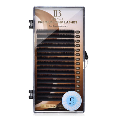 I Beauty Eyelash Extension Premium Real Mink Eyelashes CC SS D Curl ibeauty Volume Lash Origianl IB Lash Korea 7-16mm New