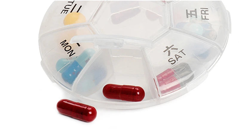 Medicine Box Pill Cutter Portable Drug Box Useful Grinder Splitter Medicine Pill Holder Tablet Cutter Splitter Divider Pill Box