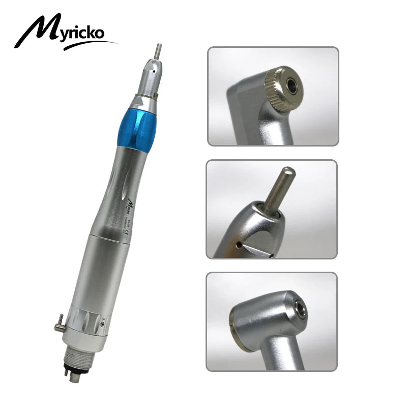 Myricko Dental contra angle straight low speed external rotation Handpiece Electric Micromotor polishing brush Air Turbine