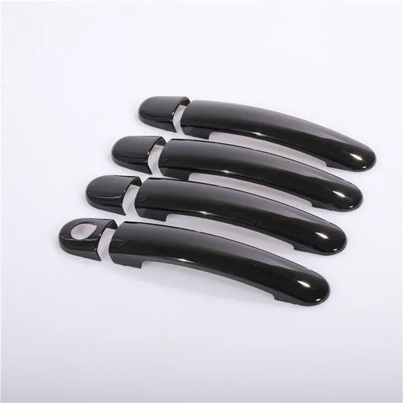 For VW Polo 2010 2011 2012 2013 2014 2015 2016 2017 Black Chrome Car Door Handle Covers Car Accessories Styling Stickers