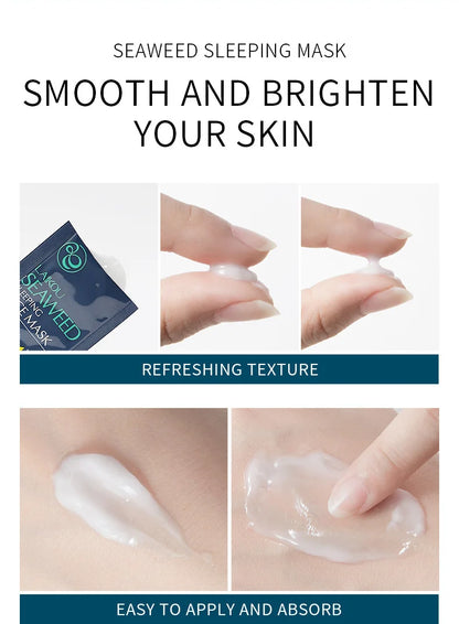 100 Pcs LAIKOU Moisturizing Sleeping Mask Sakura Snail Seaweed Centella Face Mask Tendering & Nourishing Oil-control Skin Care