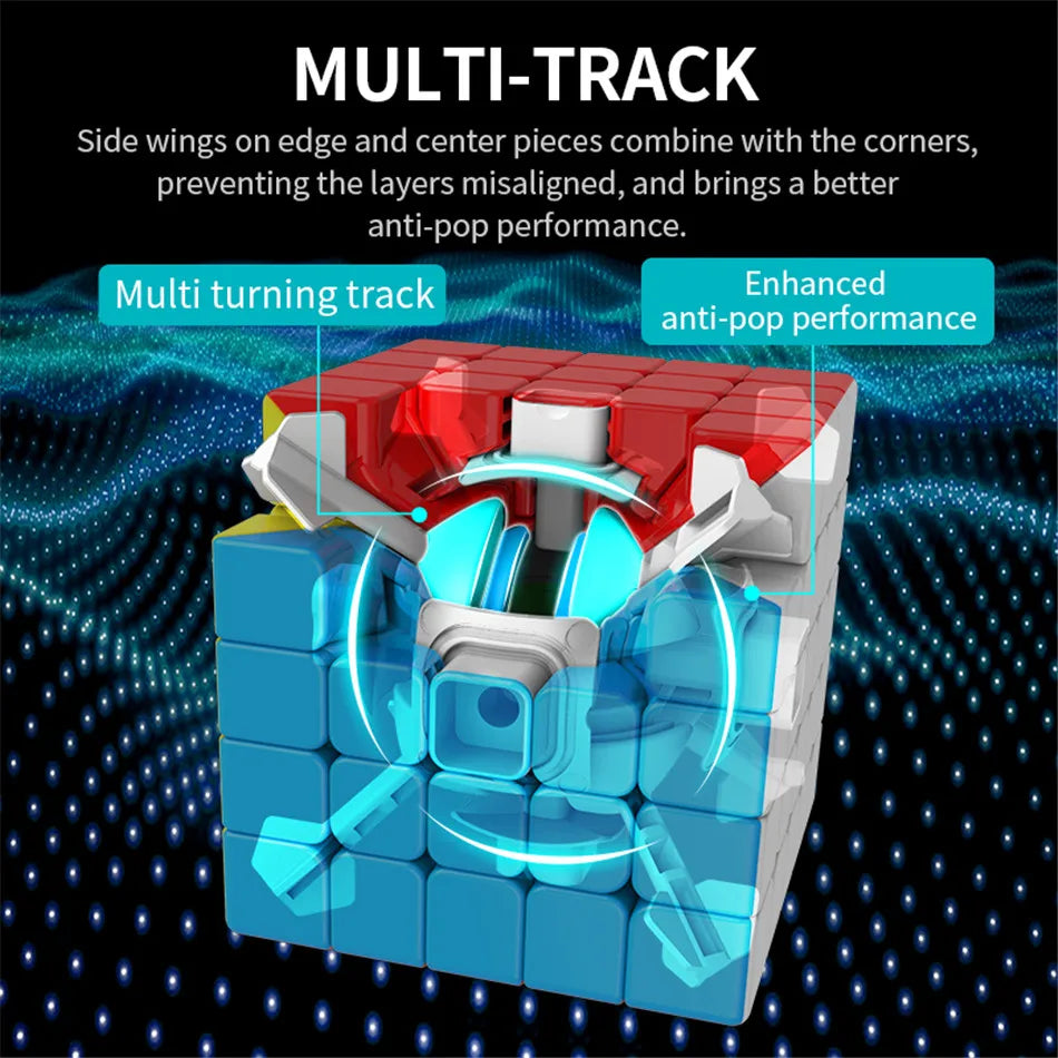 MOYU Speedcube Meilong Magic Cube Stickerless 4x4 5x5 6x6 7x7 8x8  Speed Puzzle Cubes Toys Gift