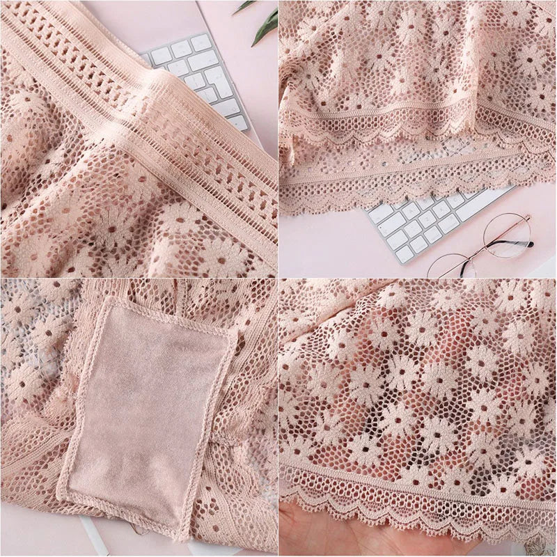 Women Lace Bra And Briefs Set Backless Bralette Solid Color Underwear Wireless Lace Bra Top Sexy Lingerie Set Female Intimates